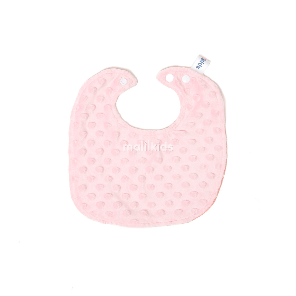 Baby Bib Minky Cotton Print Square - Girl