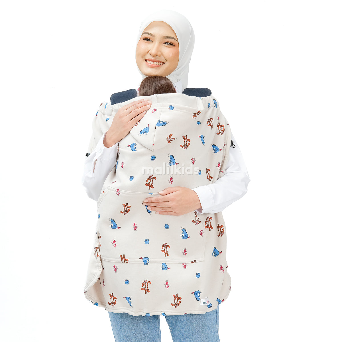 (UPGRADED) Malilkids Selimut Bayi Blanket Clip & Go Cover Pro 3in1 – Pooh & Friends