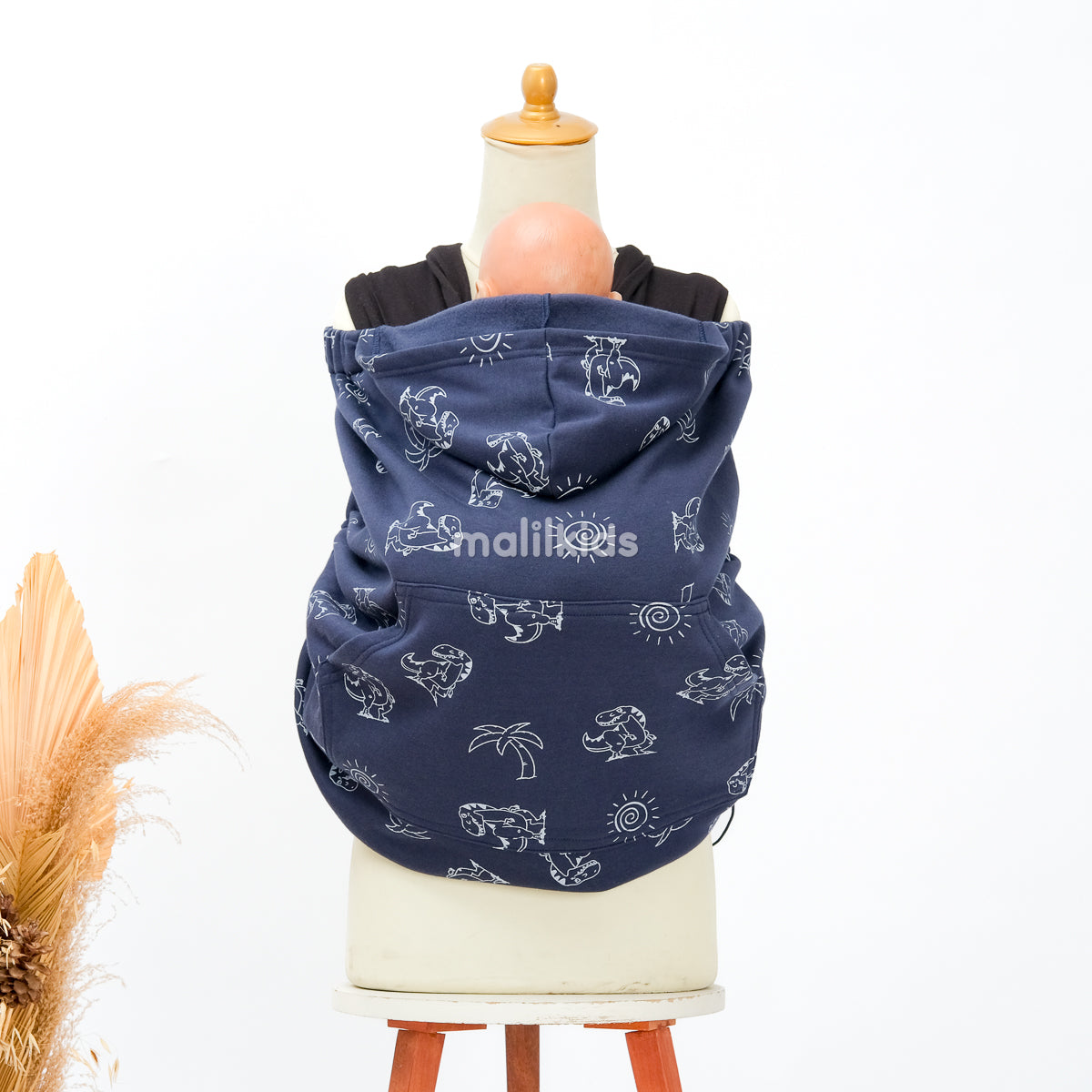 (UPGRADED) Malilkids Selimut Bayi Blanket Clip & Go Cover Pro 3in1 – Sunny Dino