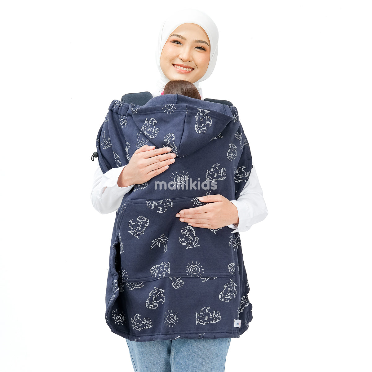 (UPGRADED) Malilkids Selimut Bayi Blanket Clip & Go Cover Pro 3in1 – Sunny Dino