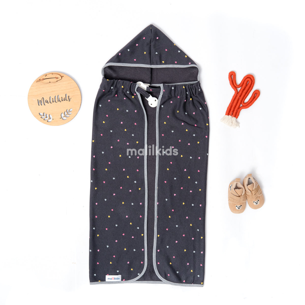 Blanket OTG Lil Love Dark Grey