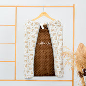 Blanket OTG Reversible Minky - Autumn Bear