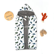 Blanket OTG Reversible Minky - Dino Pop
