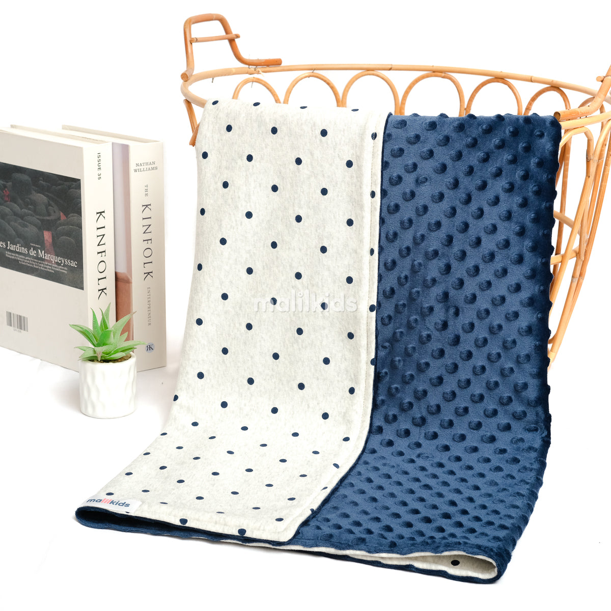 Minky Blanket - Polka Misty