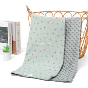Minky Blanket - Sage Blossom
