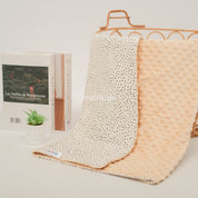 Minky Blanket - Dot Broken White