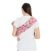 Sling Pouch Cotton Cute Mouse Pink