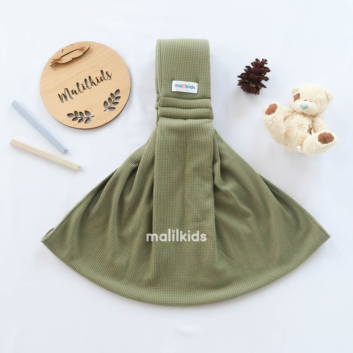 Sling Pouch Waffle Olive