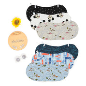 Tatakan Pundak Sendawa Burp Bib Alas Kepala Slabber Baby Bib 2in1 - Cotton Print (Unisex)