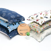 Malilkids Bantal Menyusui 2in1 Nursing Arm Pillow 2in1 Reversible Kombinasi Minky - Fleece - Motif Unisex (RANDOM)