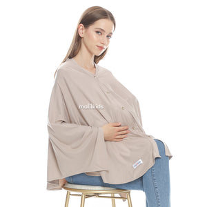 Nursing Cover 2in1 Solid Series - Khaki