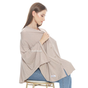 Nursing Cover 2in1 Solid Series - Khaki