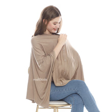 Load image into Gallery viewer, Nursing Cover 2in1 Solid Series - Lite Brown
