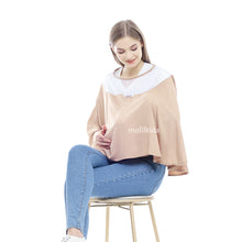 Load image into Gallery viewer, Nursing Cover Premium Plain Color Series - Coffee Milk
