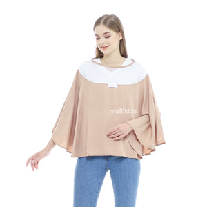 Nursing Cover Premium Plain Color Series - Coffee Milk