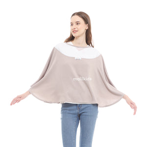 Nursing Cover Premium Plain Color Series - Frosted Toffee