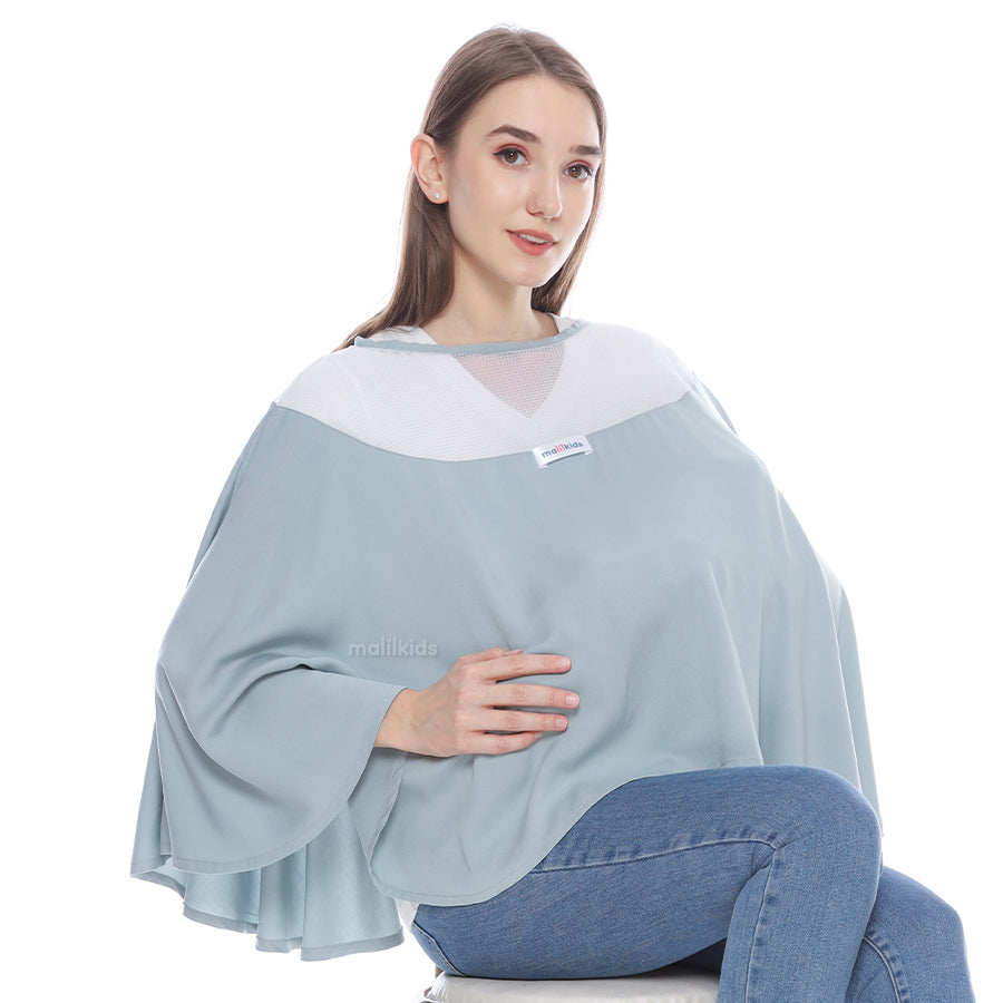 Nursing Cover Premium Plain Color Series - Mint