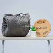 Nursing Arm Pillow Minky Dark Grey