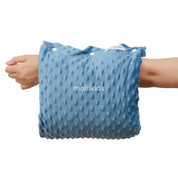 Malilkids Bantal Menyusui 2in1 Nursing Arm Pillow 2in1 Reversible Kombinasi Minky - Fleece - Motif Blue Animal