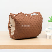 Malilkids Bantal Menyusui 2in1 Nursing Arm Pillow 2in1 Reversible Kombinasi Minky - Fleece - Motif Lil Love Cream