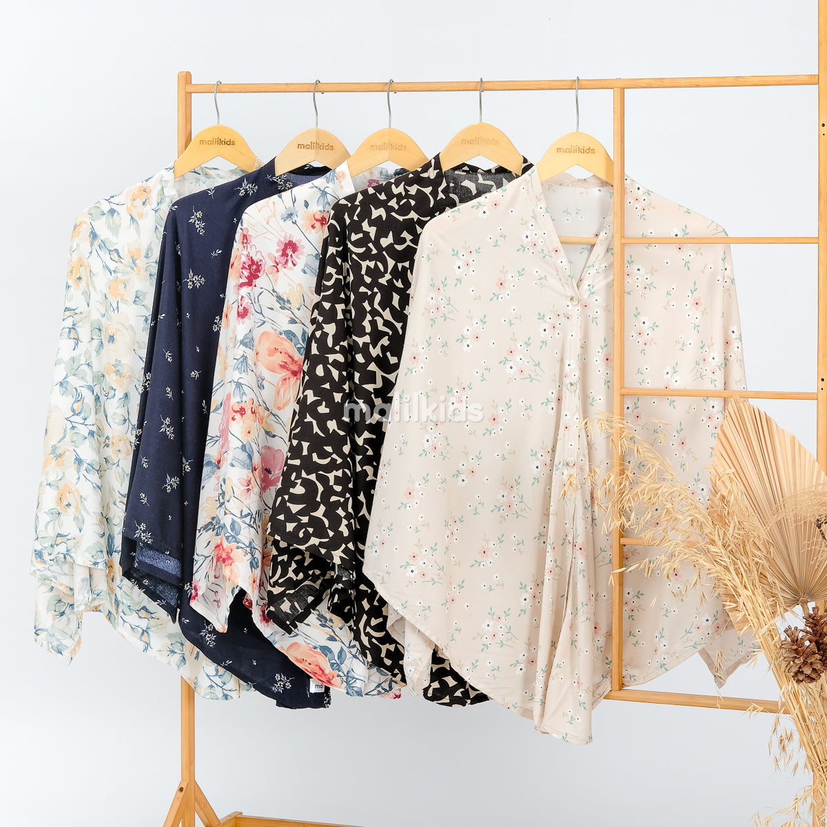 Nursing Cover 2in1 Rayon Floral Pastel