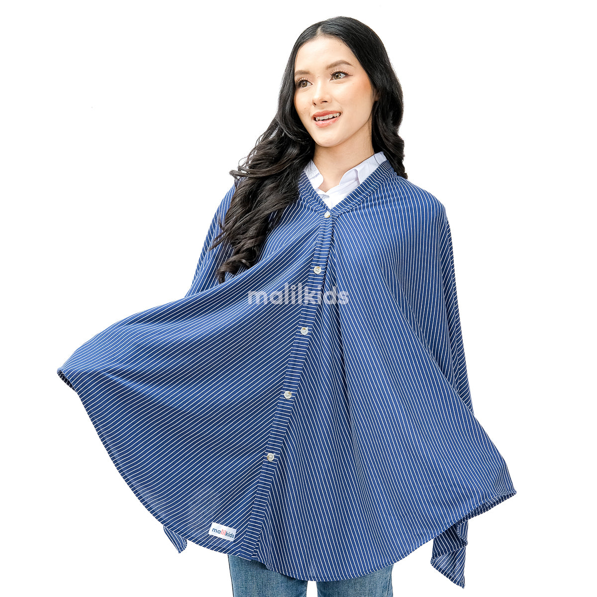Nursing Cover 2in1 Stripe Prussian