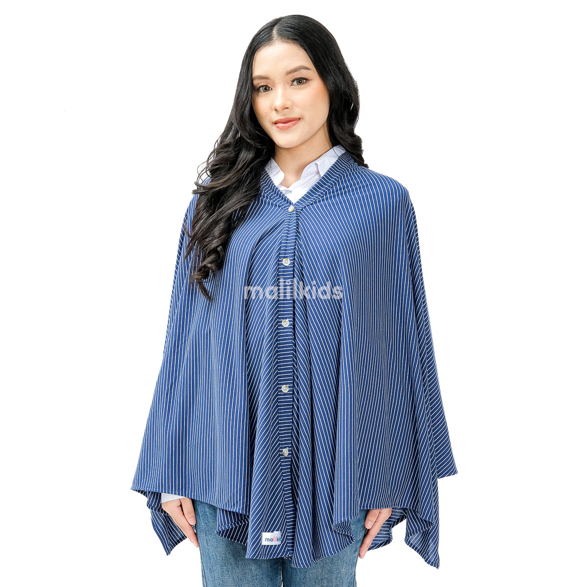 Nursing Cover 2in1 Stripe Prussian