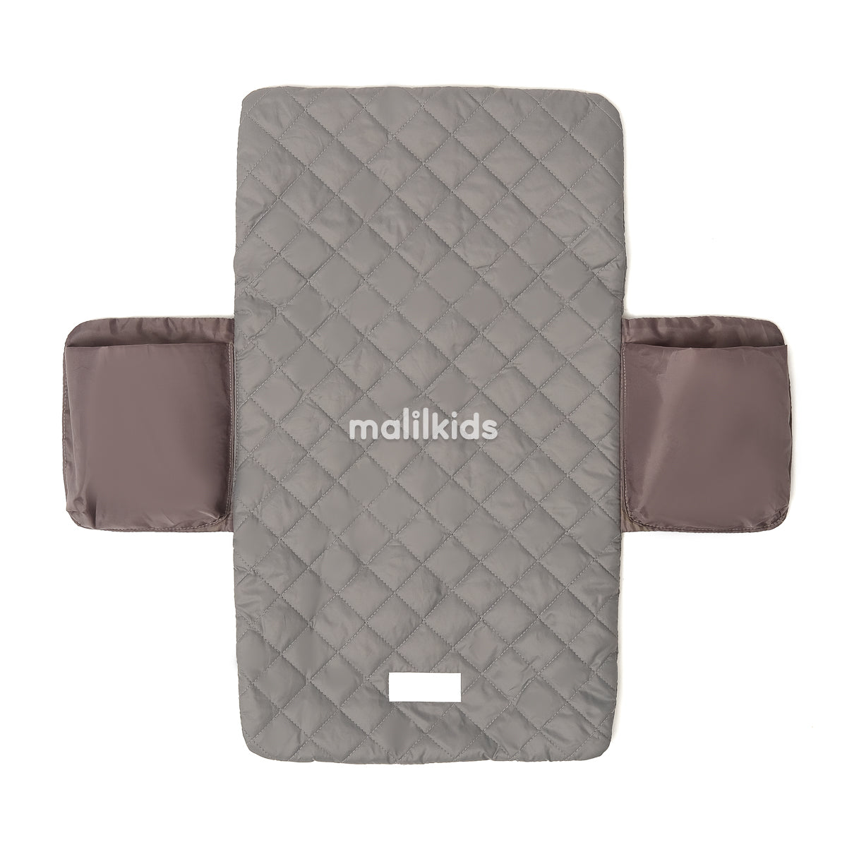 Malilkids Portable Diaper Changing Pad Premium – Alas Ganti Popok Lipat Bayi - Dark Grey