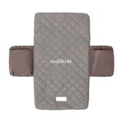 Malilkids Portable Diaper Changing Pad Premium – Alas Ganti Popok Lipat Bayi - Dark Grey