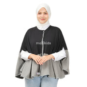 Malilkids Signature Nursing Cover 2in1 - Black x Dark Grey