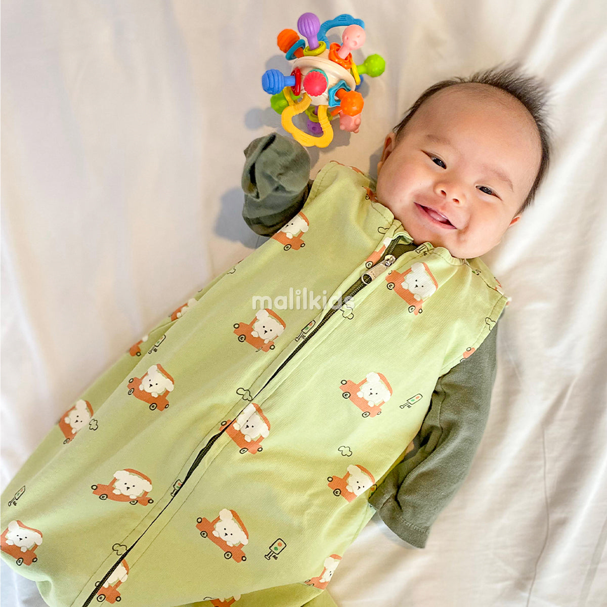 Sleep Sack Print -  Seafoam Curly