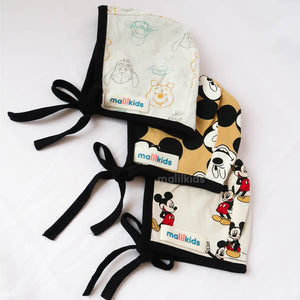 Topi Bayi Reversible Baby Bonnet Hat : Motif Unisex